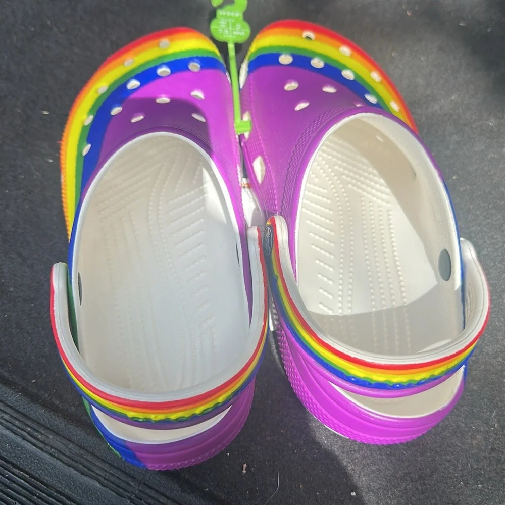 Kids Rainbow Clogs